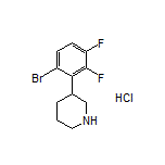 3-(6-Bromo-2,3-difluorophenyl)piperidine Hydrochloride