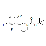 1-Boc-3-(6-bromo-2,3-difluorophenyl)piperidine