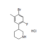 3-(4-Bromo-2-fluoro-5-methylphenyl)piperidine Hydrochloride