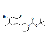 1-Boc-3-(4-bromo-2-fluoro-5-methylphenyl)piperidine