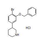 3-[3-(Benzyloxy)-4-bromophenyl]piperidine Hydrochloride