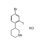 3-(4-Bromo-2-iodophenyl)piperidine Hydrochloride