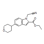 Ethyl 1-(Cyanomethyl)-5-(tetrahydro-2H-pyran-4-yl)-1H-indole-2-carboxylate