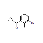 (3-Bromo-2-methylphenyl)(cyclopropyl)methanone