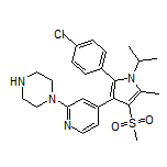 1-[5-[2-(4-Chlorophenyl)-1-isopropyl-5-methyl-4-(methylsulfonyl)-3-pyrrolyl]-2-pyridyl]piperazine