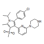 1-[6-[2-(4-Chlorophenyl)-1-isopropyl-5-methyl-4-(methylsulfonyl)-3-pyrrolyl]-2-pyridyl]piperazine