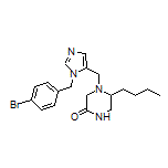 4-[[1-(4-Bromobenzyl)-5-imidazolyl]methyl]-5-butyl-2-piperazinone