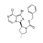 (2S,4R)-1-Cbz-2-(1-Bromo-8-chloroimidazo[1,5-a]pyrazin-3-yl)-4-methylpyrrolidine