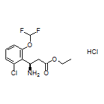 Ethyl (R)-3-Amino-3-[2-chloro-6-(difluoromethoxy)phenyl]propanoate Hydrochloride