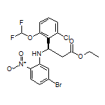 Ethyl (R)-3-[(5-Bromo-2-nitrophenyl)amino]-3-[2-chloro-6-(difluoromethoxy)phenyl]propanoate