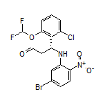 (R)-3-[(5-Bromo-2-nitrophenyl)amino]-3-[2-chloro-6-(difluoromethoxy)phenyl]propanal