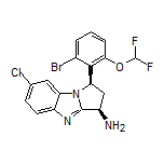 (1R,3R)-1-[2-Bromo-6-(difluoromethoxy)phenyl]-7-chloro-2,3-dihydro-1H-benzo[d]pyrrolo[1,2-a]imidazol-3-amine