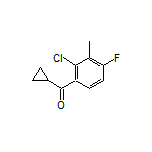 (2-Chloro-4-fluoro-3-methylphenyl)(cyclopropyl)methanone