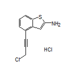 4-(3-Chloro-1-propyn-1-yl)benzo[b]thiophen-2-amine Hydrochloride