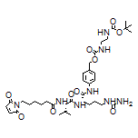 4-[(S)-2-[(S)-2-[6-(2,5-Dioxo-2,5-dihydro-1H-pyrrol-1-yl)hexanamido]-3-methylbutanamido]-5-ureidopentanamido]benzyl [2-(Boc-amino)ethyl]carbamate