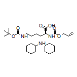 Dicyclohexylamine (S)-2-[[(Allyloxy)carbonyl]amino]-6-(Boc-amino)hexanoate