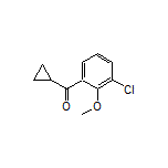 (3-Chloro-2-methoxyphenyl)(cyclopropyl)methanone