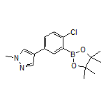 2-Chloro-5-(1-methyl-4-pyrazolyl)phenylboronic Acid Pinacol Ester