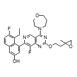 5-Ethyl-6-fluoro-4-[8-fluoro-2-[2-(2-methyloxiran-2-yl)ethoxy]-4-(1,4-oxazepan-4-yl)pyrido[4,3-d]pyrimidin-7-yl]naphthalen-2-ol