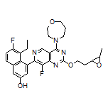 5-Ethyl-6-fluoro-4-[8-fluoro-2-[2-(3-methyloxiran-2-yl)ethoxy]-4-(1,4-oxazepan-4-yl)pyrido[4,3-d]pyrimidin-7-yl]naphthalen-2-ol