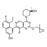 (3R)-1-[7-(8-Ethyl-7-fluoro-3-hydroxy-1-naphthyl)-8-fluoro-2-[(2-methyloxiran-2-yl)methoxy]pyrido[4,3-d]pyrimidin-4-yl]-3-methylpiperidin-3-ol