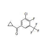 [3-Chloro-4-fluoro-5-(trifluoromethyl)phenyl](cyclopropyl)methanone