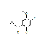 (2-Chloro-4-fluoro-5-methoxyphenyl)(cyclopropyl)methanone