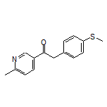 1-(6-Methyl-3-pyridyl)-2-[4-(methylthio)phenyl]ethanone