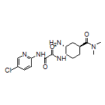 N1-[(1S,2R,4S)-2-Amino-4-(dimethylcarbamoyl)cyclohexyl]-N2-(5-chloro-2-pyridyl)oxalamide