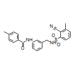 N-[3-[(2-Cyano-3-methylphenylsulfonamido)methyl]phenyl]-4-methylbenzamide