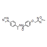 N-[1-[4-(1H-1,2,4-Triazol-1-yl)phenyl]ethyl]-4-[(5-methyl-1,2,4-oxadiazol-3-yl)methoxy]benzamide