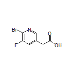 2-(6-Bromo-5-fluoro-3-pyridyl)acetic Acid