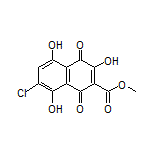 Methyl 7-Chloro-3,5,8-trihydroxy-1,4-dioxo-1,4-dihydronaphthalene-2-carboxylate