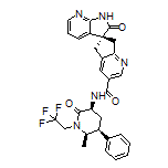 (S)-N-[(3S,5S,6R)-6-Methyl-2-oxo-5-phenyl-1-(2,2,2-trifluoroethyl)-3-piperidyl]-2’-oxo-1’,2’,5,7-tetrahydrospiro[cyclopenta[b]pyridine-6,3’-pyrrolo[2,3-b]pyridine]-3-carboxamide