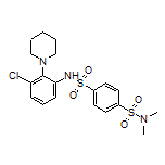 N1-[3-Chloro-2-(1-piperidyl)phenyl]-N4,N4-dimethylbenzene-1,4-disulfonamide