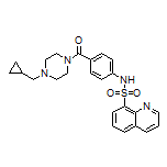 N-[4-[4-(Cyclopropylmethyl)piperazine-1-carbonyl]phenyl]quinoline-8-sulfonamide