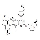 4-[4-[3-(Bromomethyl)-1-pyrrolidinyl]-8-fluoro-2-[[(2R,7aS)-2-fluorohexahydro-1H-pyrrolizin-7a-yl]methoxy]pyrido[4,3-d]pyrimidin-7-yl]-5-ethynyl-6-fluoronaphthalen-2-ol