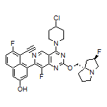 4-[4-(4-Chloro-1-piperidyl)-8-fluoro-2-[[(2R,7aS)-2-fluorohexahydro-1H-pyrrolizin-7a-yl]methoxy]pyrido[4,3-d]pyrimidin-7-yl]-5-ethynyl-6-fluoronaphthalen-2-ol