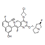 4-[4-(3-Chloroazetidin-1-yl)-8-fluoro-2-[[(2R,7aS)-2-fluorohexahydro-1H-pyrrolizin-7a-yl]methoxy]pyrido[4,3-d]pyrimidin-7-yl]-5-ethynyl-6-fluoronaphthalen-2-ol