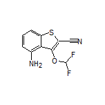 4-Amino-3-(difluoromethoxy)benzo[b]thiophene-2-carbonitrile