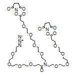 Bis(2,5-dioxopyrrolidin-1-yl) 16-(1-Azido-3,6,9,12-tetraoxapentadecan-15-oyl)-4,7,10,13,19,22,25,28-octaoxa-16-azahentriacontane-1,31-dioate