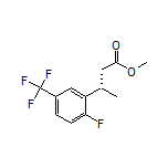 Methyl (S)-3-[2-Fluoro-5-(trifluoromethyl)phenyl]butanoate