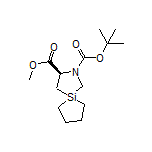 Methyl (R)-2-Boc-2-aza-5-silaspiro[4.4]nonane-3-carboxylate