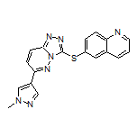 6-[[6-(1-Methyl-4-pyrazolyl)-[1,2,4]triazolo[4,3-b]pyridazin-3-yl]thio]quinoline