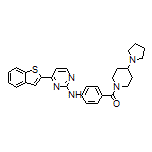 [4-[[4-(2-Benzothienyl)-2-pyrimidinyl]amino]phenyl][4-(1-pyrrolidinyl)-1-piperidyl]methanone