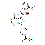 trans-4-[4-Amino-5-(7-methoxy-2-indolyl)imidazo[5,1-f][1,2,4]triazin-7-yl]cyclohexanecarboxylic Acid