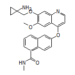 6-[[7-[(1-Aminocyclopropyl)methoxy]-6-methoxy-4-quinolyl]oxy]-N-methyl-1-naphthamide