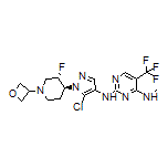 N2-[5-Chloro-1-[trans-3-fluoro-1-(oxetan-3-yl)-4-piperidyl]-4-pyrazolyl]-N4-methyl-5-(trifluoromethyl)pyrimidine-2,4-diamine
