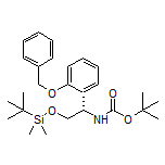 (S)-1-[2-(Benzyloxy)phenyl]-2-[(tert-butyldimethylsilyl)oxy]-N-Boc-ethanamine