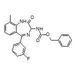 3-(Cbz-amino)-5-(3-fluorophenyl)-9-methyl-1H-benzo[e][1,4]diazepin-2(3H)-one